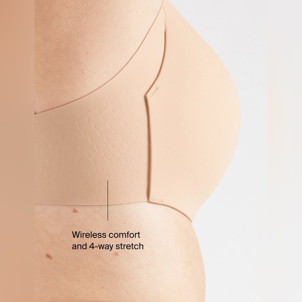 Knix WingWoman Contour Bra Size 4 Nude Neutral Everyday Undergarments Adjustable - Picture 8 of 12